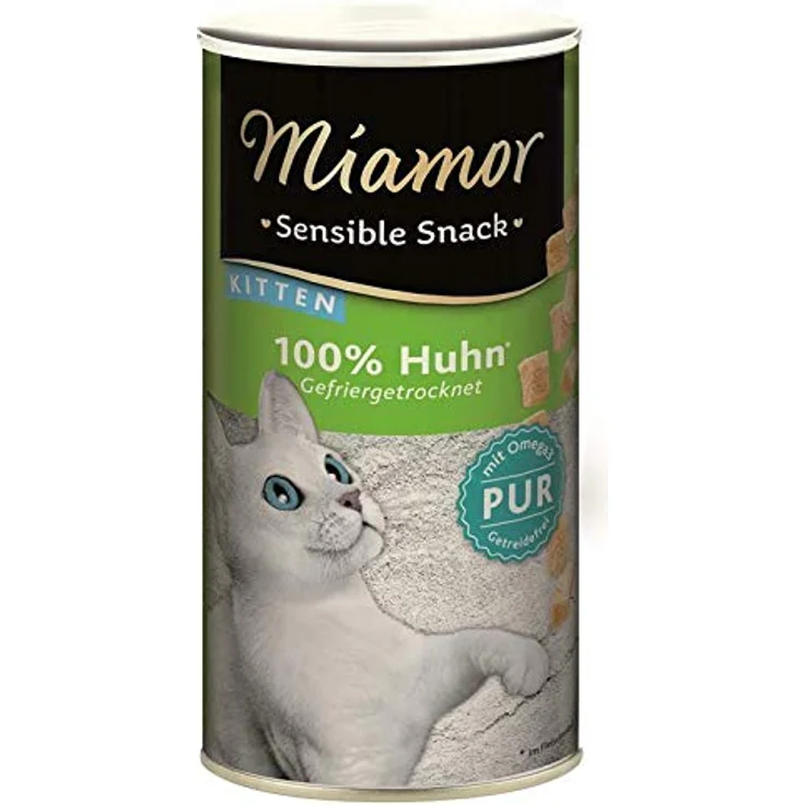 Miamor Sensible Snack Kitten mit Huhn Pur, 3er Pack, Ergänzungsfuttermittel für Kitten, 100% reines Huhn, ohne Zusätze, 3 x 30 g