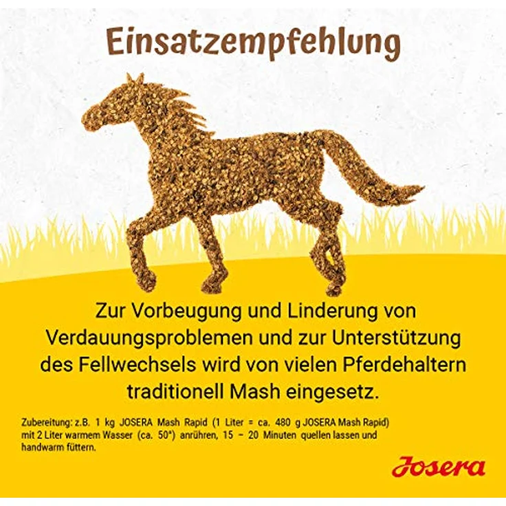 Josera Mash Rapid, Pferdefutter mit über 20 % Leinsamen, schnelle Quellzeit, 15 kg – Bild 3