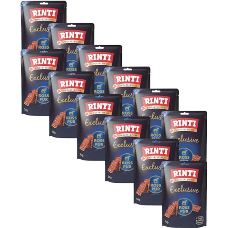 Rinti Exclusive Ross pur Snack, Monoprotein Hundesnack für Allergiker, 50 g – Bild 2