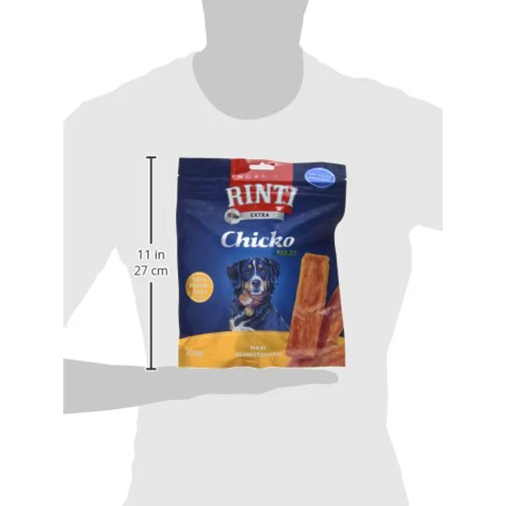 Rinti RINTI Chicko Maxi Huhn 250g, Ergänzungsfuttermittel für Hunde aus echtem Hühnerbrustfilet, luftgetrocknet und sterilisiert – Bild 2