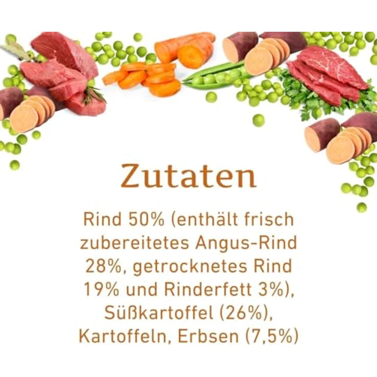 Wildfang® Hundefutter Trocken - Getreidefreies Premiumfutter (6 kg, Angus mit Süßkartoffel, 50% Rind, Omega-3 & Omega-6) – Bild 5