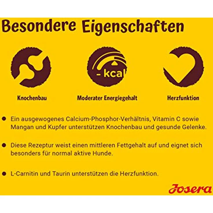 JOSERA Optiness Adult, Premium Trockenfutter für ausgewachsene Hunde, Lamm & Geflügel, eiweißreduziert, ohne Mais, weizenfrei, 5er Pack (5 x 900 g) – Bild 2