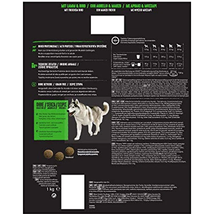 Crave Adult mit Lamm & Rind, Hunde-Trockenfutter mit 35% Protein, 1 kg, ohne Getreide – Bild 2