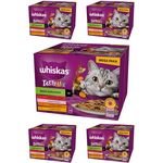 Whiskas Tasty Mix Chef´s Choice, Katzennassfutter in Sauce, 120 Portionsbeutel (5x24x85g), nachhaltig produziert