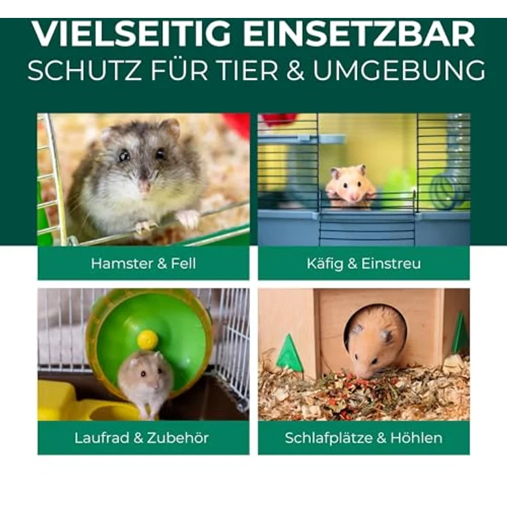 Silberkraft Milbenspray Hamster 2L Kanister - Effektives Anti-Milben Spray für Hamster, Rennmäuse und Degus, sanfte Hilfe für kleine Nager – Bild 3