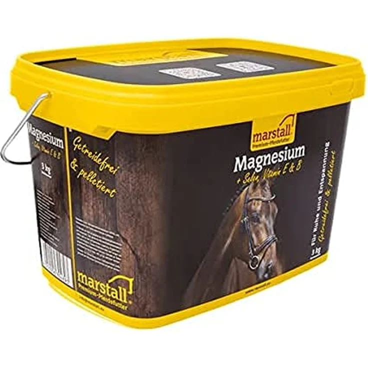 marstall Premium-Pferdefutter Magnesium, 3 kg für gesunde Muskulatur und Leistungssteigerung – Bild 1
