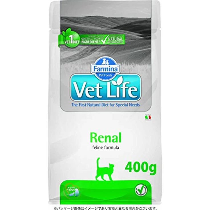 Farmina Vet Life Cat Renal, diätetisches Katzen-Trockenfutter zur Unterstützung der Nierenfunktion, 400g – Bild 1