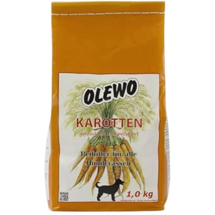 Olewo Karotten-Pellets Doppelpack, 2 x 1 kg, Ergänzungsfuttermittel für Hunde zur Unterstützung der Verdauung und des Immunsystems, 100 % natürliche Inhaltsstoffe – Bild 2