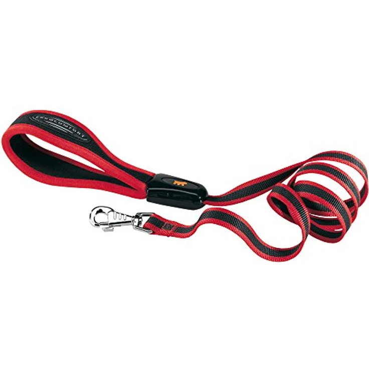 Ferplast Ergocomfort Strap 15/120 Red, Gepolsterte Hundeleine mit Ergonomischem Griff für maximalen Komfort – Bild 2