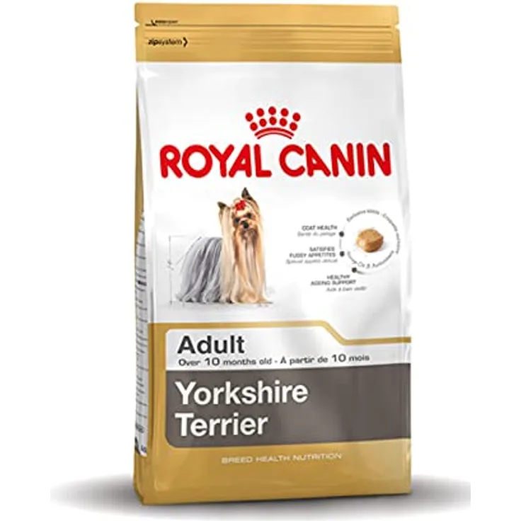 Royal Canin Yorkshire Terrier Adult, 1,5 kg Hundefutter für gesunde Haut und schönes Fell, hohe Schmackhaftigkeit, unterstützt Zahngesundheit