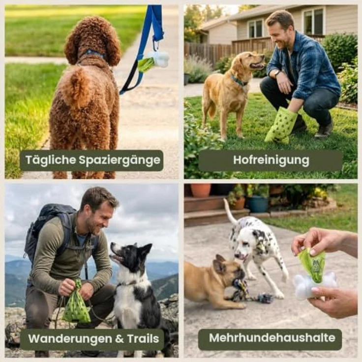 Pogi Hundekotbeutel – mit Frischeduft, reißfest und tropfsicher, kompakt für unterwegs – 150 Beutel (10 Rollen) – Bild 5
