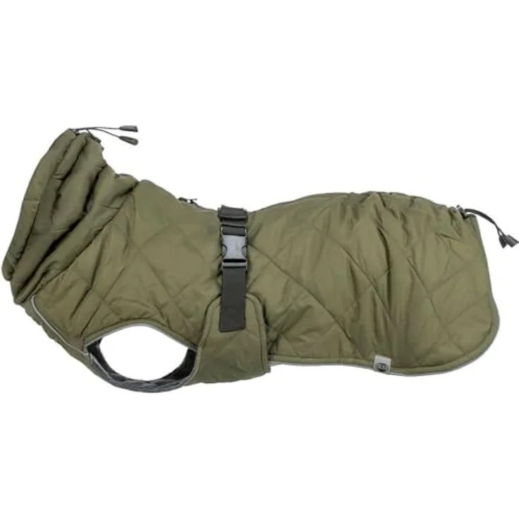 TRIXIE Hundemantel Minot, wasserdichter Hundemantel aus Polyester mit Fleece-Innenfutter und reflektierenden Elementen