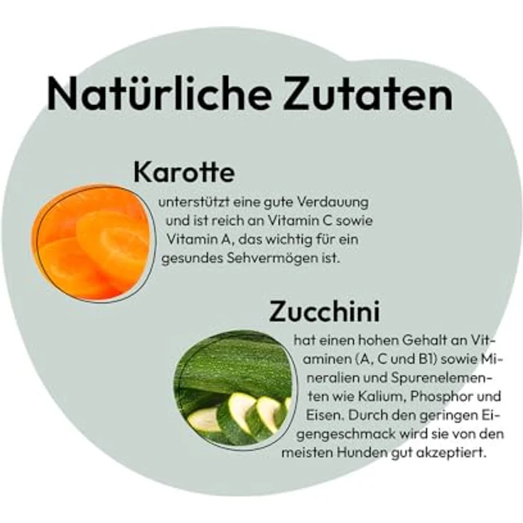 GRAU Trockengemüsemischung zum BARFen für Hunde, Mischung Nr. 2 mit Karotten, Rote Bete, Zucchini und Pastinaken, 1,2 kg – Bild 3