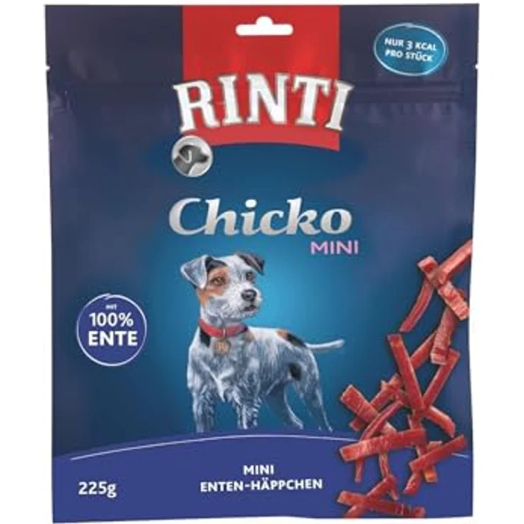 Rinti RINTI Chicko Mini Ente, Hundesnack Sparpaket 4 x 225 g, 80% Fleischanteil, luftgetrocknet, niedriges Fettgehalt – Bild 2