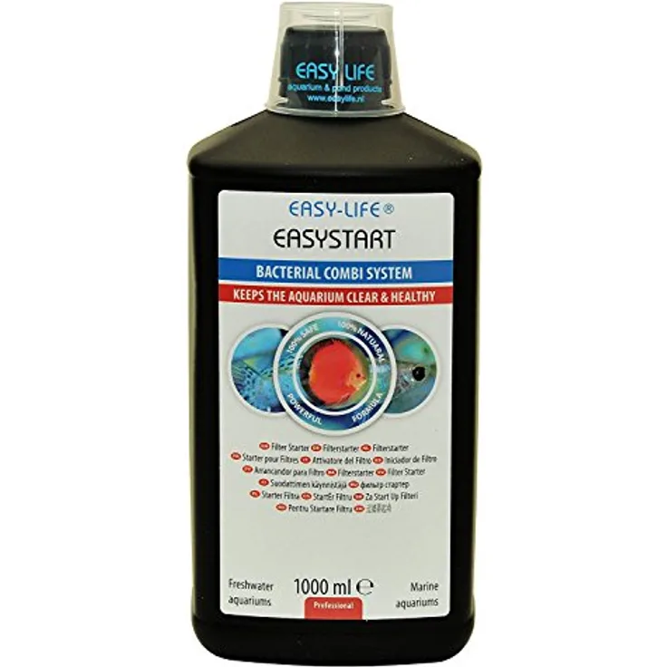 Easy Life Easystart, 1000 ml Aquarium Filter Starter mit hochaktiven Bakterienkulturen zur schnellen Wasseraufbereitung, 1,1 kg