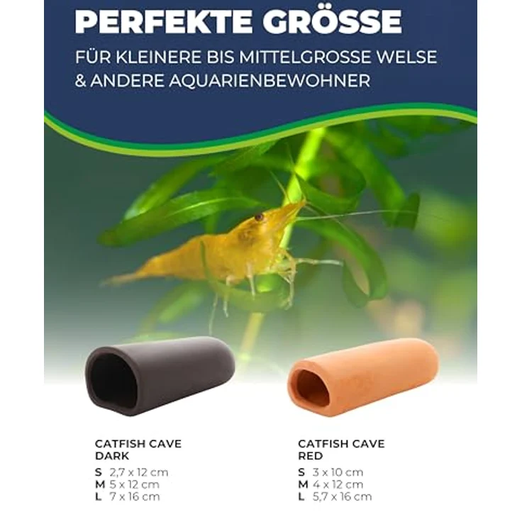 HOBBY Aquariendeko Catfish Cave M, 5x12 cm, dunkle Farbe für Süßwasseraquarien – Bild 4