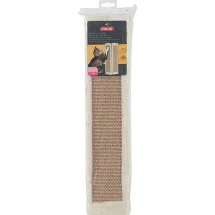 Zolux 504042BEI Katzenkratzer Katzenkratzbrett, multifunktionaler Katzenbaum mit Hanfbedeckung, beige
