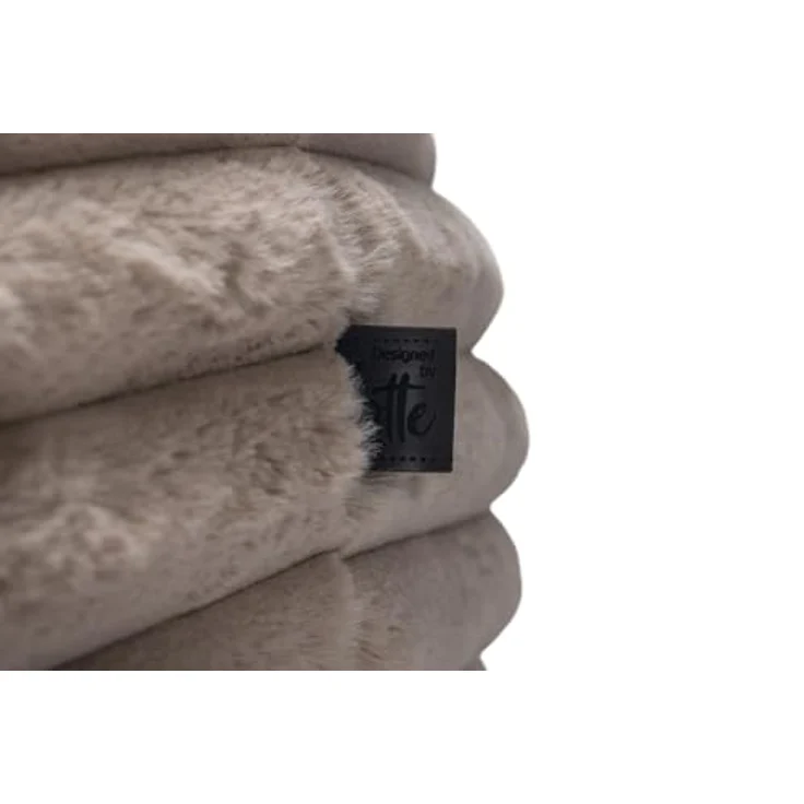 Designed By Lotte Tierkissen Hundekissen Reza rund beige - Nachhaltiges Hundekissen mit recycelter Füllung und rutschfester Unterseite – Bild 7