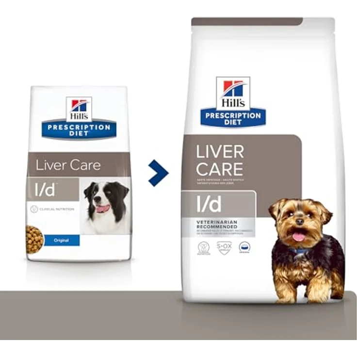 Hill's Prescription Diet l/d Original, Trockenfutter für Hunde mit unterstützender Leberversorgung, 10 kg – Bild 2