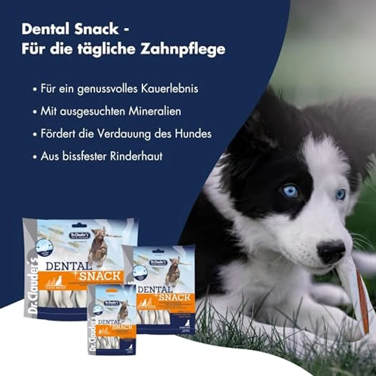 Dr.Clauder's Dental Snack Medium Breed, Bissfeste Kaustange aus 100% Fleisch für kleine bis mittelgroße Hunde, Zuckerfrei, 170g Ente – Bild 5