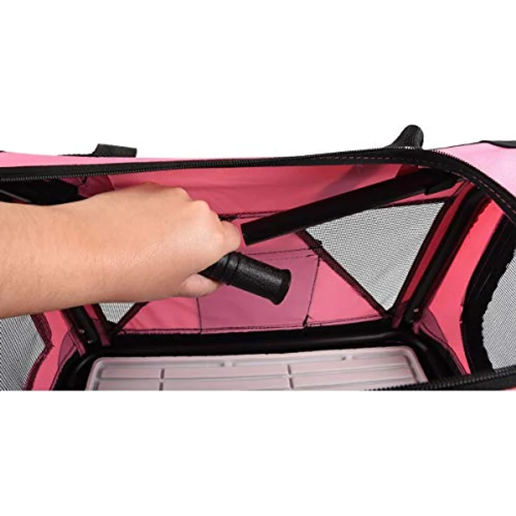 Karlie Hunde-Transportbox Transportkäfig Fun, pink – Bild 9
