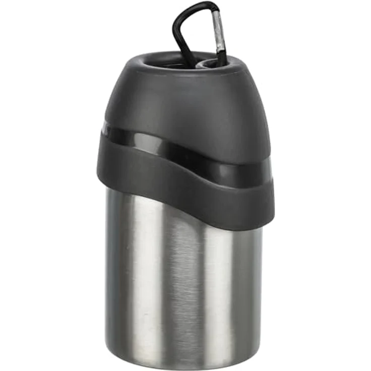 Trixie Flasche mit Trinknapf Edelstahl Kunststoff 300 ml – Bild 2
