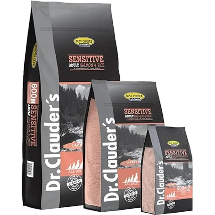 Dr. Clauder's Best Choice Adult Lachs & Reis, Trockenfutter für Hunde, glutenfrei, 12,5kg – Bild 2