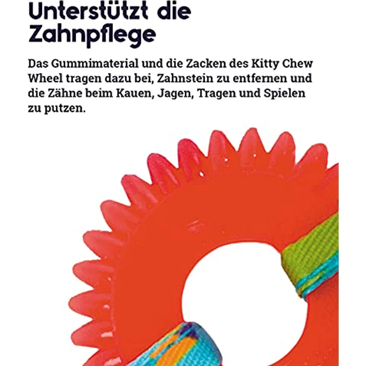 Catstages Kitty Chew Wheel, Katzenspielzeug mit Katzenminze und Zahnpflegefunktion aus robustem Gummi – Bild 5