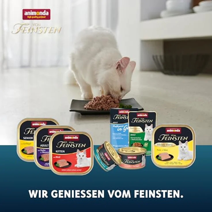 animonda Vom Feinsten Senior Vielfalt 32 x 100 g, Premium Nassfutter für ältere Katzen ab 7 Jahren, ohne Getreide und Zucker, mit 100 % frischen, fleischlichen Zutaten – Bild 4