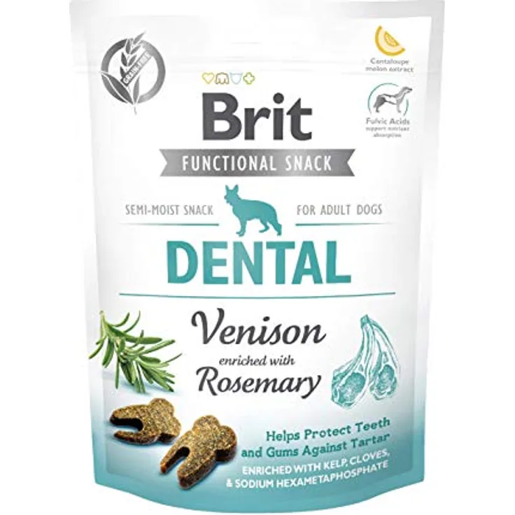 Brit Brite Care Hundesnack, 150 g Hirsch, gegen schlechten Atem und Zahnsteinbildung