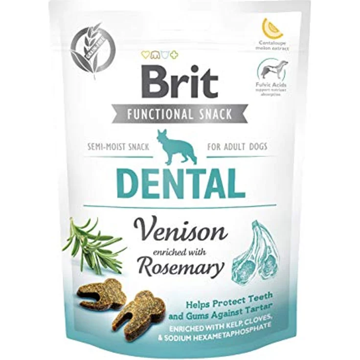 Brit Brite Care Hundesnack, 150 g Hirsch, gegen schlechten Atem und Zahnsteinbildung – Bild 1