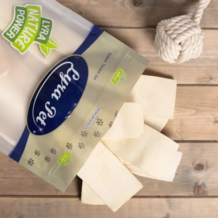 Lyra Pet® 10 kg Kauchips aus Büffelhaut, naturbelassener Hundesnack zur Zahnpflege, proteinreiche Belohnung – Bild 5