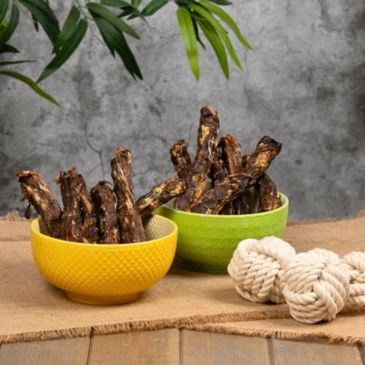 Lyra Pet® Entenhälse, 1 kg naturbelassener Kausnack, fettarm, proteinreich und gut verträglich für Hunde, 100% Natur, reich an Kalzium & Proteinen – Bild 5