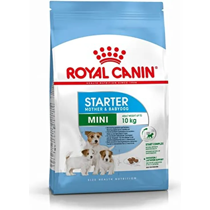 ROYAL CANIN Mini Starter 4 kg, Hundefutter für trächtige kleine Hündinnen und Welpen, hochverdauliche Proteine und Präbiotika für gesunde Verdauung