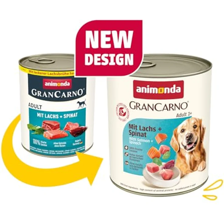 animonda GranCarno Adult Herzhafte Variation, Hunde Nassfutter mit 100% frischen, fleischlichen Zutaten, getreidefrei, 6 x 800 g – Bild 2