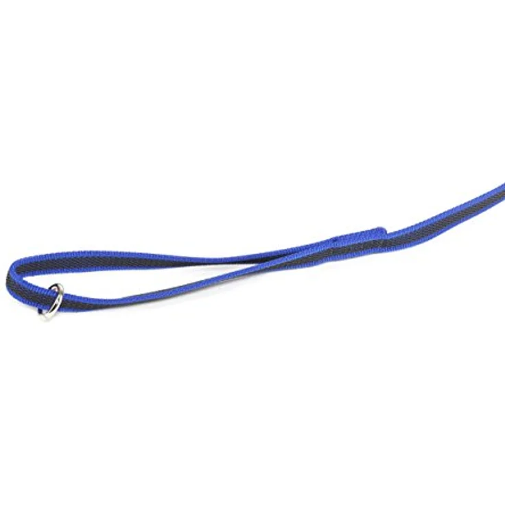 JULIUS K-9 IDC Color & Gray gumierte Leine, 14 mm x 1,2 m mit Schlaufe und O-ring, stark und widerstandsfähig, Blau-Grau – Bild 4