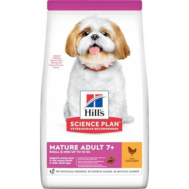 Hill's Science Plan Small & Miniature Senior 7+, Hundefutter für Senioren kleiner Rassen mit Huhn, 1,5 kg