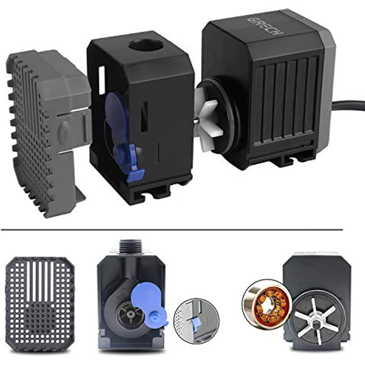 Forever Speed Wasserpumpe, Förderpumpe für Teich und Aquarium, 600L/h, 8W, Tauchpumpe mit 1,3m Förderhöhe – Bild 2