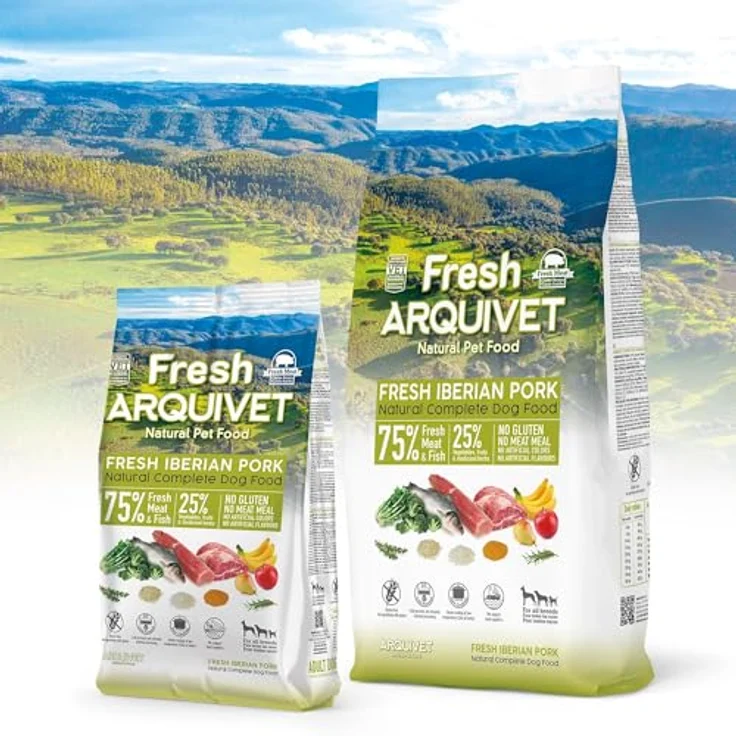 Arquivet Fresh Halbfeuchtes Hundefutter, 10 kg mit iberischem Schweinefleisch und Ozeanfisch, glutenfrei und nachhaltig – Bild 5