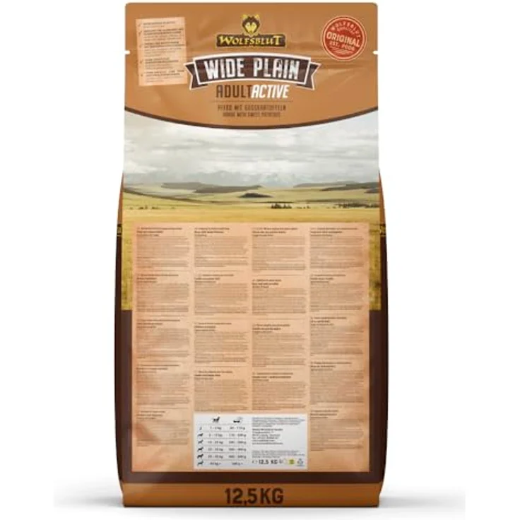 Wolfsblut Wide Plain Active, getreidefreies Hunde-Trockenfutter für aktive Hunde, 12,5kg – Bild 2