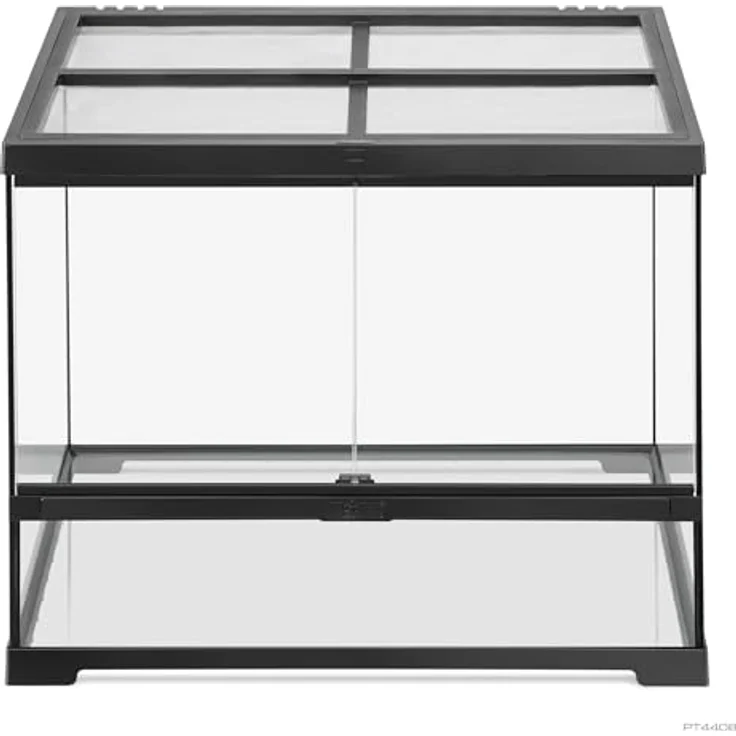 Exo Terra Pro Glasterrarium, Terrarium für Reptilien, 60 x 45 x 45 cm, mit verschließbarer Fronttür und hochwertiger Edelstahl-Netzgitterabdeckung – Bild 3