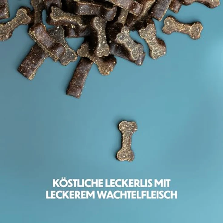 PrimaDog Wild Bites, Getreidefreie Leckerlis mit Wachtelfleisch und Weißdornbeeren, 150 g – Bild 3