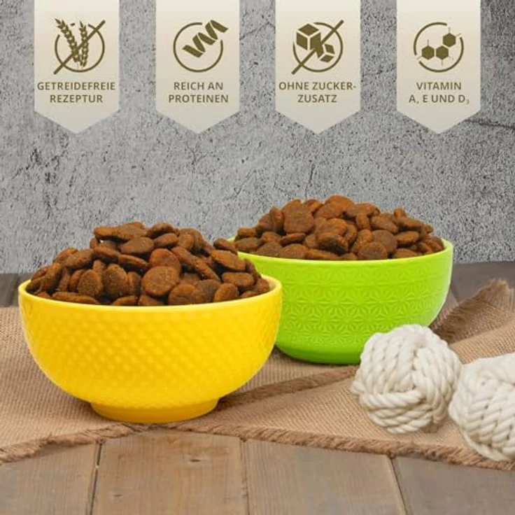Lyra Pet Lecker.Pet® Gino's Adult mit Huhn, 12 kg, glutenfreies Trockenfutter für ausgewachsene Hunde, getreidefreie Rezeptur, hochwertige Vollnahrung – Bild 4