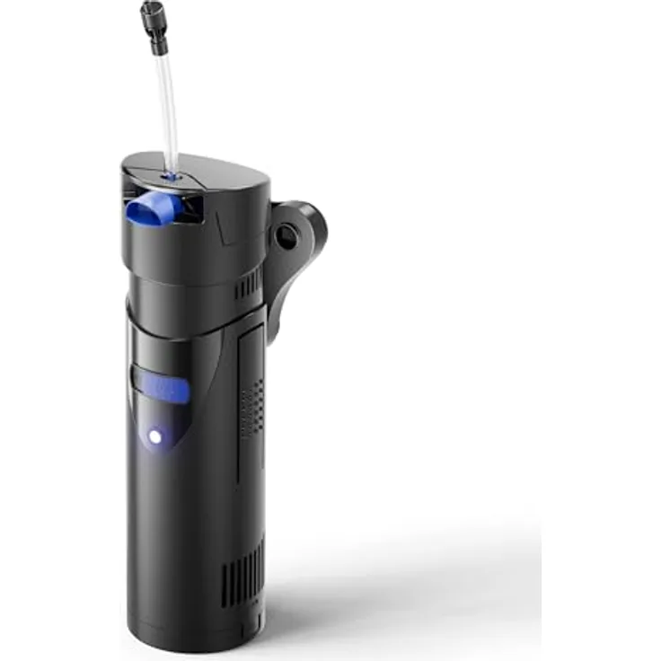 SunSun CUP-807, Aquarium Innenfilter 700 l/h, 4in1 mit Pumpe, UVC-Klärer, Sauerstoffschlauch, Filterschwamm und Bioballs