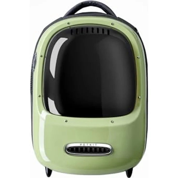 PETKIT Breezy 2, Smart Katzenrucksack mit einstellbarer Belüftung und Komfort für Haustiere, grün – Bild 2