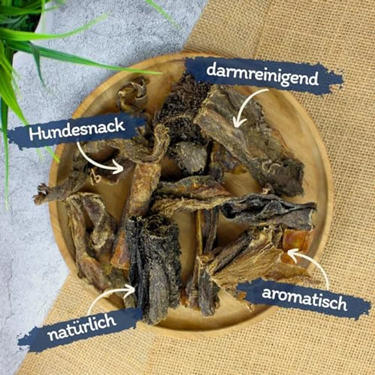 Lyra Pet® Rinderpansen klein, 5 kg getrocknet, naturbelassener Kausnack, proteinreich, gut verträglich für Welpen und Hunde aller Altersgruppen – Bild 2