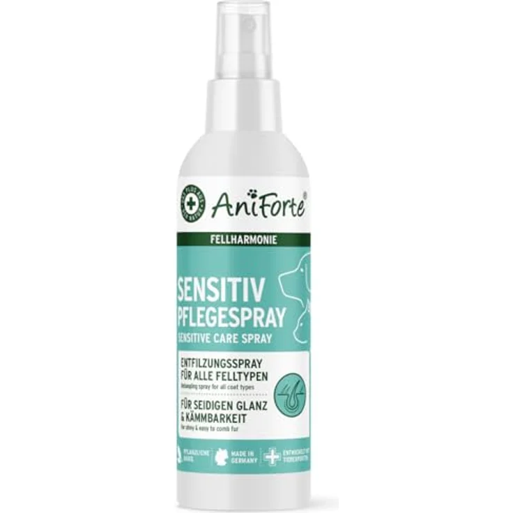 AniForte Fellharmonie Pflegespray Sensitive 200ml – Entwirrungsspray für Hunde & Katzen, gegen Juckreiz, sanfte Fellpflege ohne Mikroplastik – Bild 1