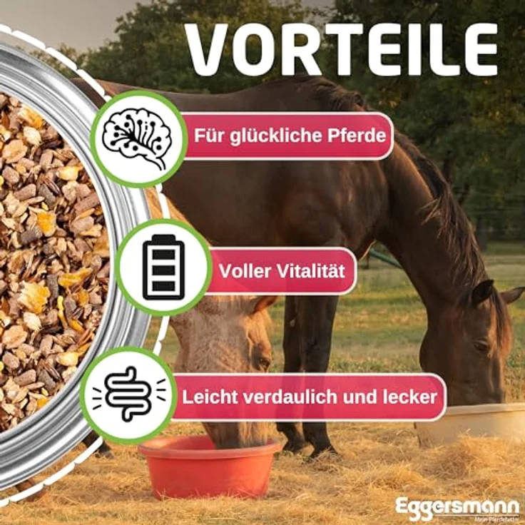 Eggersmann EMH Zucht & Aufzucht Müsli 20kg – Ergänzungsfutter für Zuchtpferde und Fohlen, optimales Eiweiß-Energieverhältnis, reich an Aminosäuren, Made in Germany – Bild 3