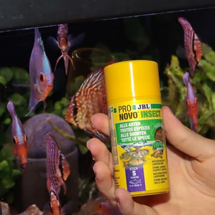 JBL PRONOVO INSECT STICK, Fischfutter-Sticks für Aquarienfische 3-10 cm, präbiotisch, 100 ml – Bild 4