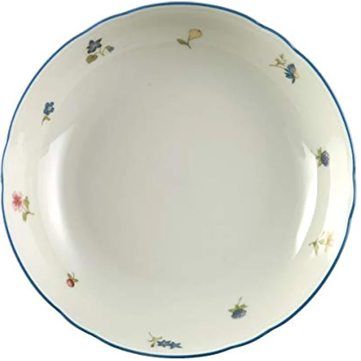 Seltmann Weiden Marieluise Salatschale rund 19 cm, Streublume, Porzellanschale mit Umwelt-Qualitäts-Siegel, bunt – Bild 2